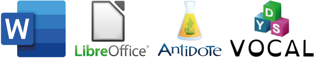 Logos LibreOffice et Antidote sur fond clair